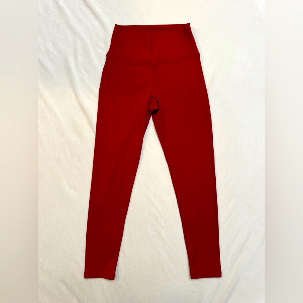 ECHT FORCE SCRUNCH LEGGINGS - CRIMSON